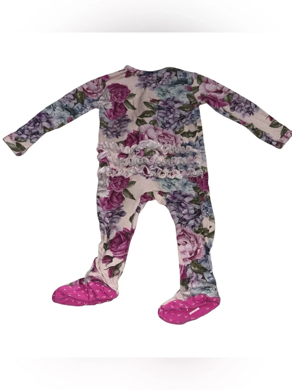 Posh Peanut OG Hydrangea Floral Print Footie